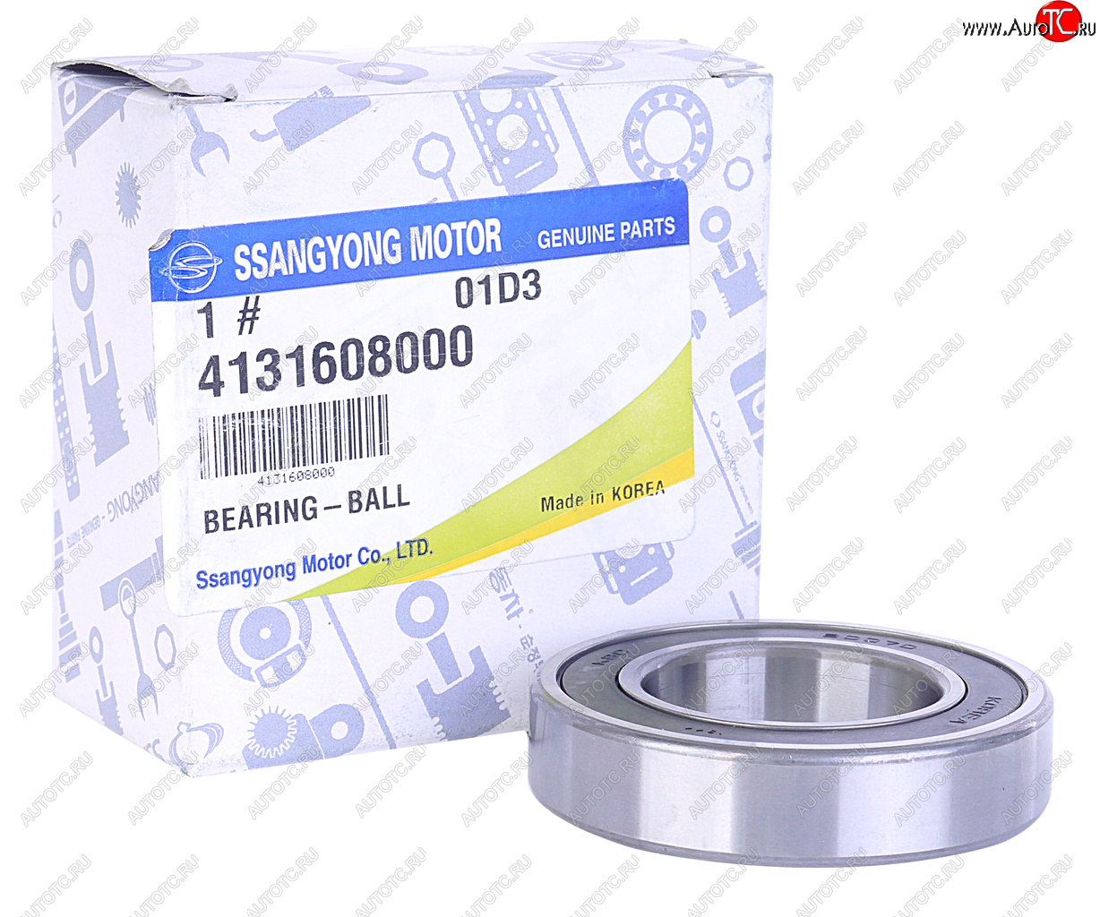 1 589 р. Подшипник полуоси SSANGYONG Actyon (06-),Kyron (05-),Actyon Sport (06-),Rexton (02-) передней OE SSANGYONG 4131608000  с доставкой в г. Пермь