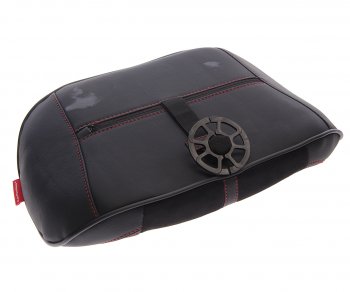 1 399 р. Подушка поясничная экокожазамша черная Flex M CARFASHION CARFASHION 41561  с доставкой в г. Пермь. Увеличить фотографию 2
