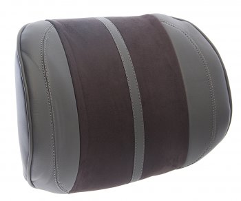 1 399 р. Подушка поясничная экокожа-велюр т.серая-серая Flex M CARFASHION CARFASHION 41567  с доставкой в г. Пермь. Увеличить фотографию 1