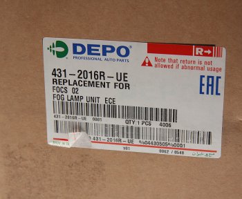 2 299 р. Фара противотуманная FORD Focus (98-05) правая DEPO DEPO 431-2016r-ue  с доставкой в г. Пермь. Увеличить фотографию 4