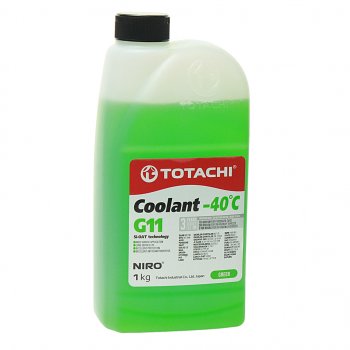 271 р. Антифриз зеленый -40C 1кг G11 NIRO Coolant TOTACHI TOTACHI 43201  с доставкой в г. Пермь. Увеличить фотографию 1