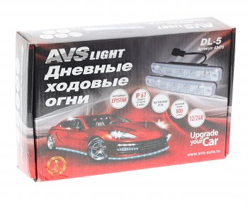 1 799 р. Огни ходовые дневного света 12V 5 светодиодов AVS AVS 43473  с доставкой в г. Пермь. Увеличить фотографию 2