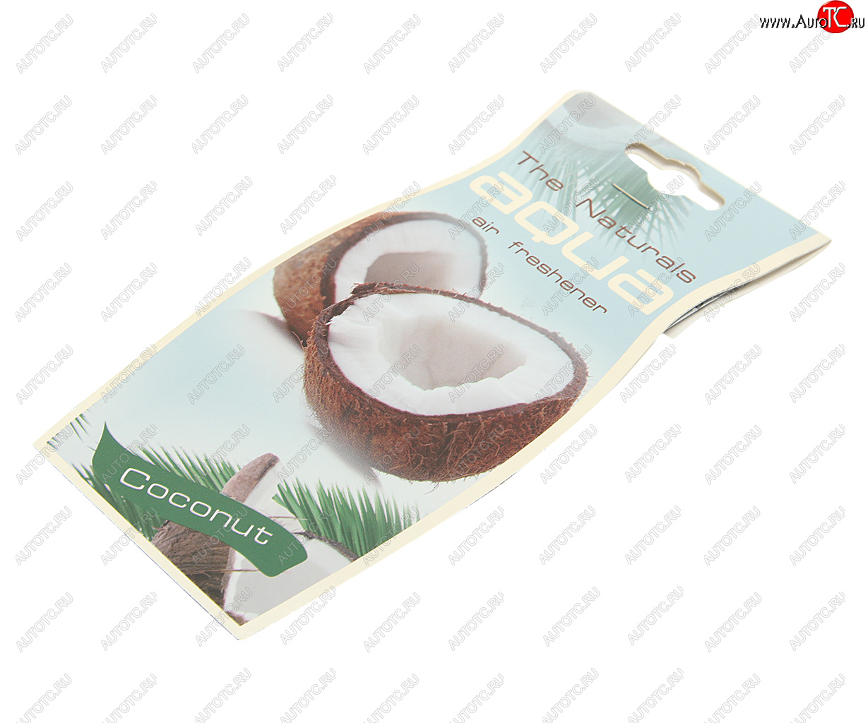 138 р. Ароматизатор подвесной пластина (coconut) Natural Flavor Drop AQUA AQUA 44039  с доставкой в г. Пермь