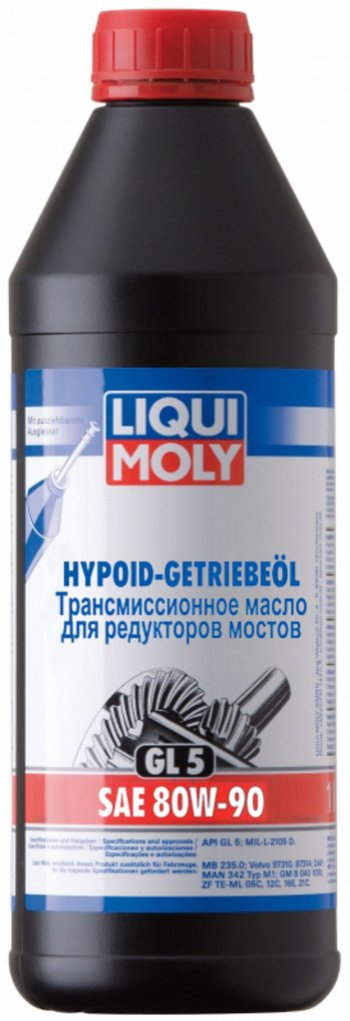 1 839 р. Масло трансмиссионное HYPOID-GETRIEBEOIL GL-5 80W90 1л LIQUI MOLY LIQUI MOLY 4406  с доставкой в г. Пермь. Увеличить фотографию 1