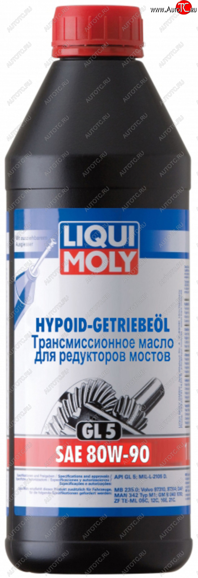 1 839 р. Масло трансмиссионное HYPOID-GETRIEBEOIL GL-5 80W90 1л LIQUI MOLY LIQUI MOLY 4406  с доставкой в г. Пермь