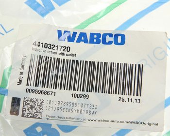 6 349 р. Датчик АБС DAF угловой L=230мм WABCO WABCO 4410321720  с доставкой в г. Пермь. Увеличить фотографию 2