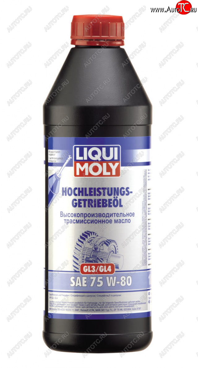 3 289 р. Масло трансмиссионное GL34 75W80 синт.1л LIQUI MOLY LIQUI MOLY 4427  с доставкой в г. Пермь