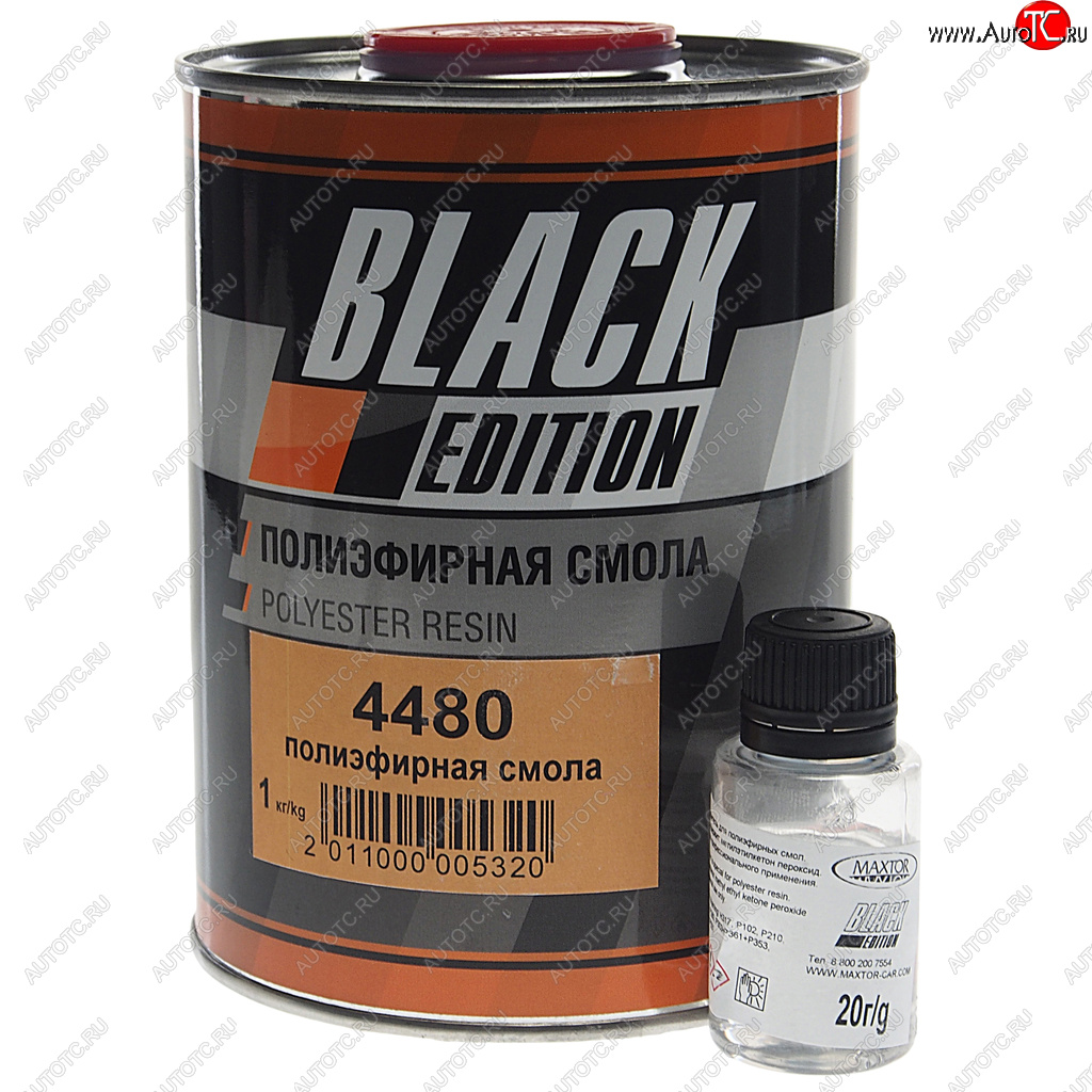 1 059 р. Смола полиэфирная 1кг с отвердителем 20г Black Edition MAXTOR MAXTOR 4480  с доставкой в г. Пермь
