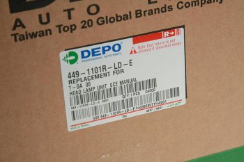8 399 р. Фара MAN TGA,TGL (00-07) правая без электропривода DEPO DEPO 4491101rlde  с доставкой в г. Пермь. Увеличить фотографию 4