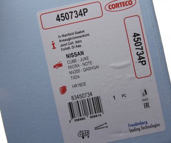 1 499 р. Прокладка коллектора NISSAN Micra (K12),Tiida впускного CORTECO CORTECO 450734p  с доставкой в г. Пермь. Увеличить фотографию 2