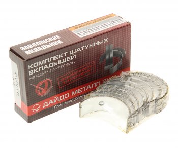 1 039 р. Вкладыши DAEWOO Nexia (95-) шатунные d+0.25 комплект (8шт.) ДАЙДО МЕТАЛЛ РУСЬ ДАЙДО МЕТАЛЛ РУСЬ 46 0107 010  с доставкой в г. Пермь. Увеличить фотографию 1