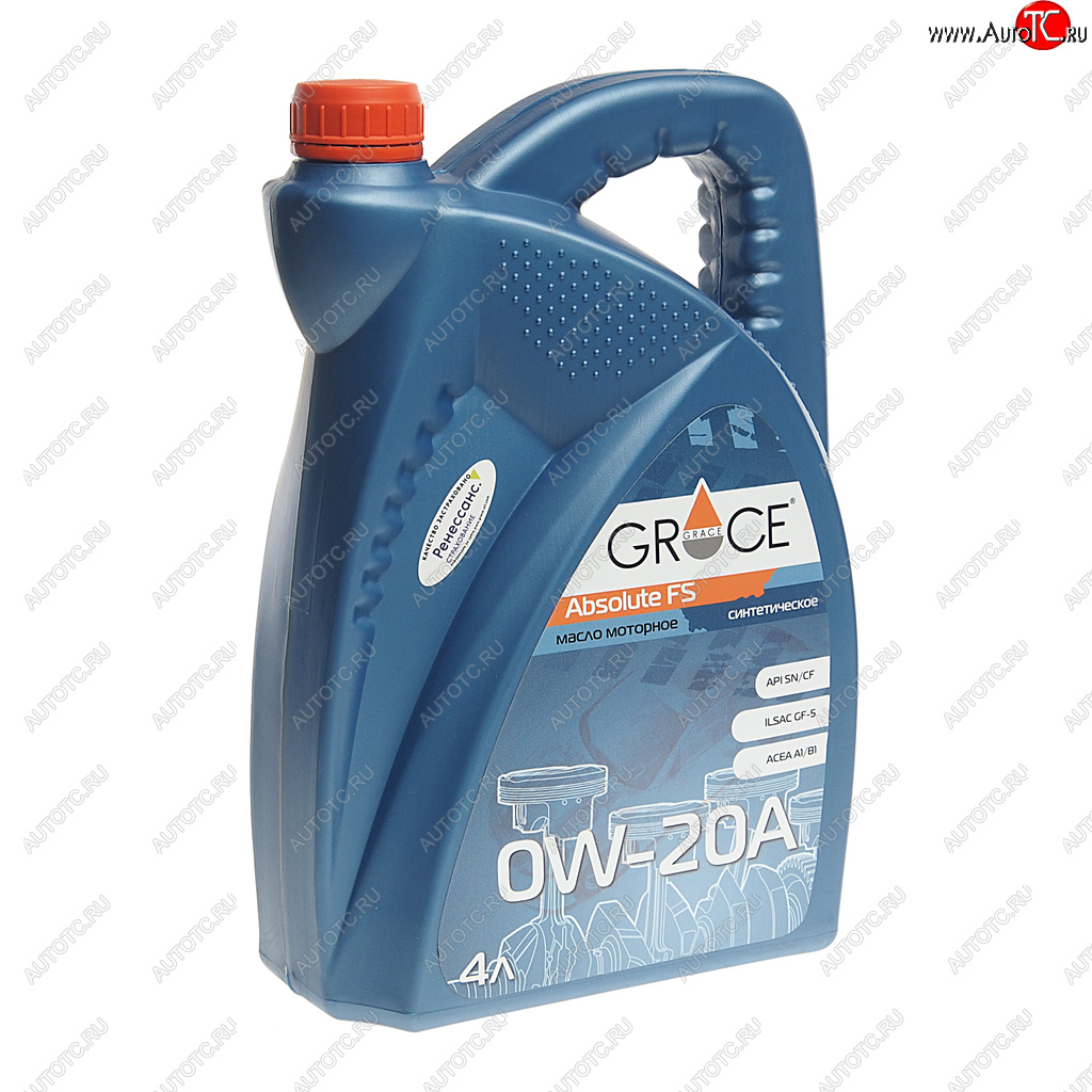 3 799 р. Масло моторное ABSOIUTE FS 0W20 синт.4л GRACE GRACE 4603728811222  с доставкой в г. Пермь