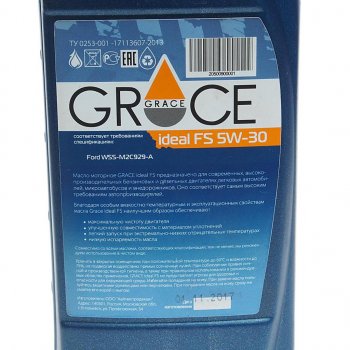 689 р. Масло моторное Ideal FS 5W30 синт.1л GRACE GRACE 4603728811499  с доставкой в г. Пермь. Увеличить фотографию 2