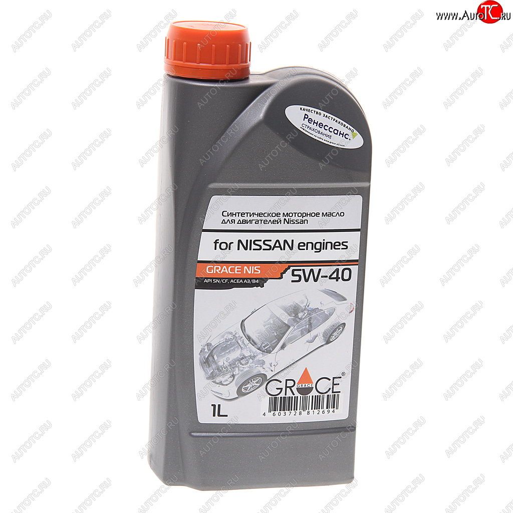 779 р. Масло моторное для NISSAN 5W40 синт.1л GRACE GRACE 4603728812694  с доставкой в г. Пермь