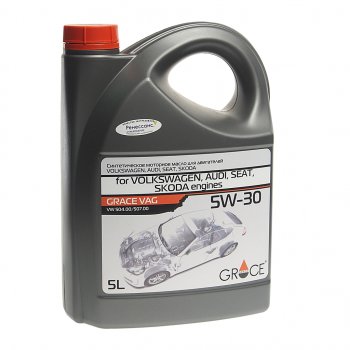 3 599 р. Масло моторное для VAG 5W30 синт.5л GRACE GRACE 4603728812946  с доставкой в г. Пермь. Увеличить фотографию 1