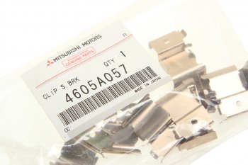 1 799 р. Ремкомплект MITSUBISHI Pajero (99-06) колодок тормозных передних (скобы) OE MITSUBISHI 4605a057  с доставкой в г. Пермь. Увеличить фотографию 2