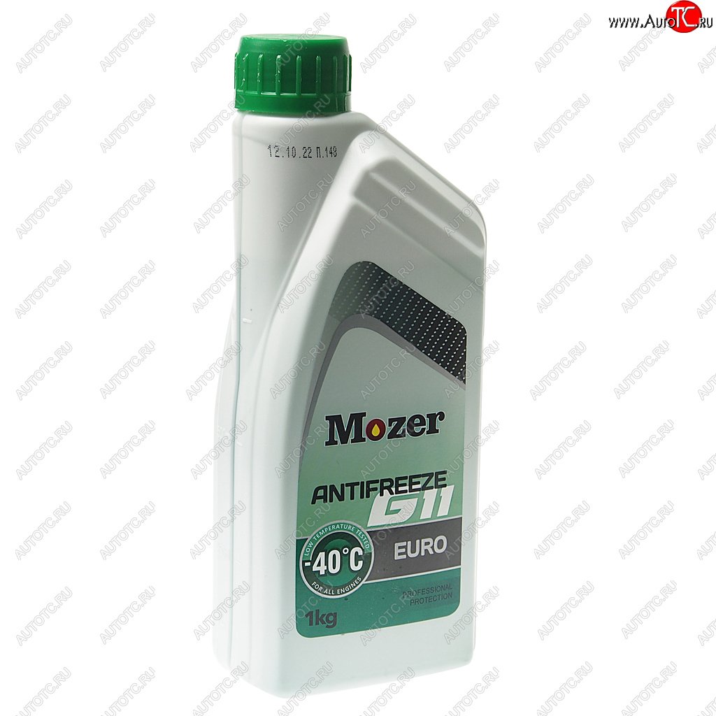 208 р. Антифриз зеленый Euro -40C 1кг G11 MOZER MOZER 4606475  с доставкой в г. Пермь