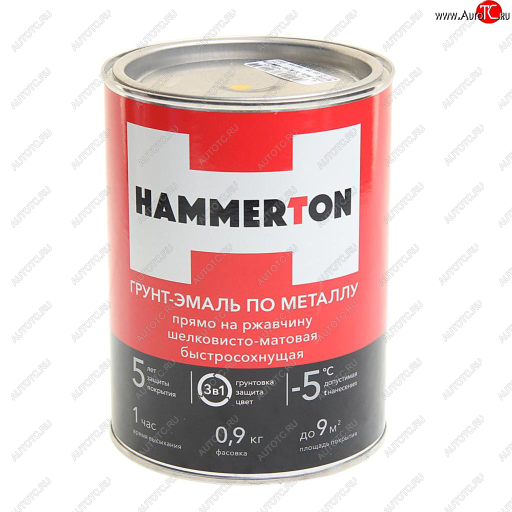 819 р. Грунт-эмаль по ржавчине желтая 0.9л HAMMERTON HAMMERTON 4607808740655  с доставкой в г. Пермь