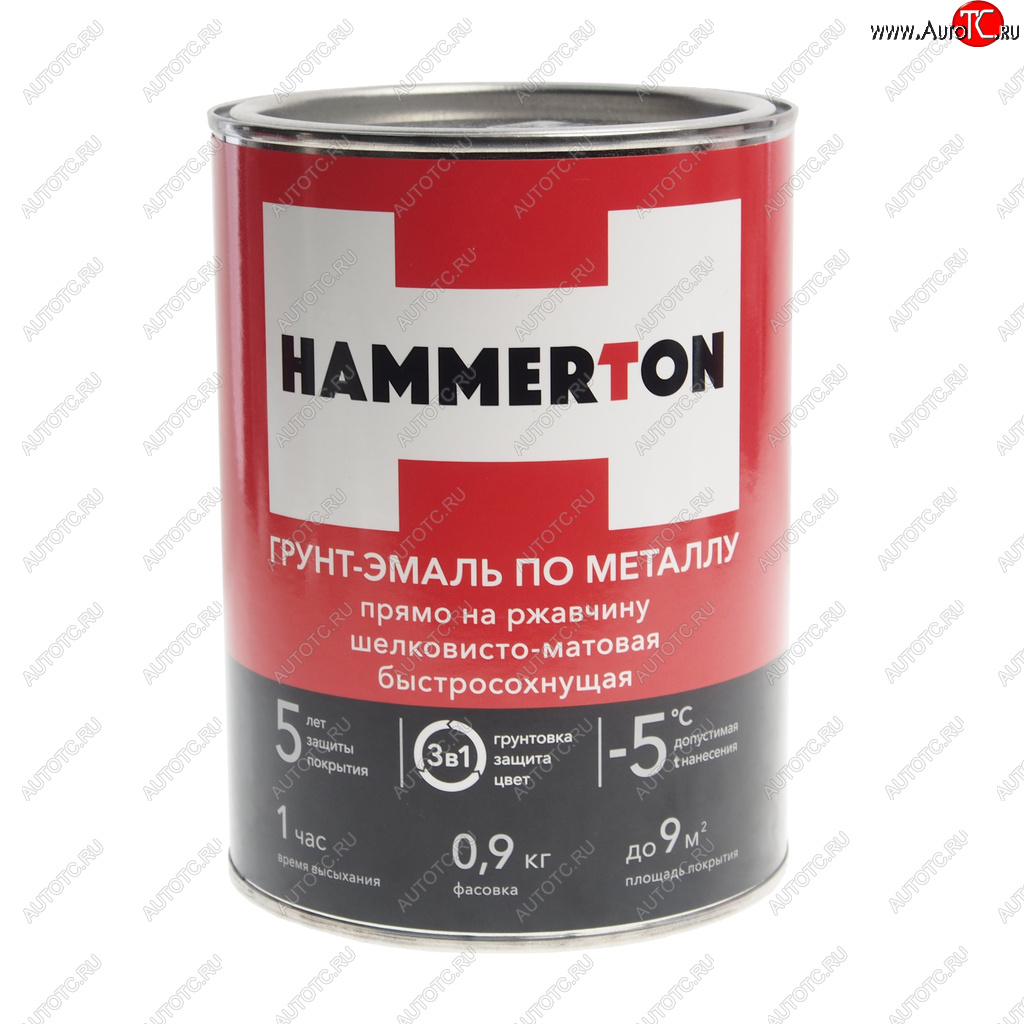 769 р. Грунт-эмаль по ржавчине коричневая 0.9л HAMMERTON HAMMERTON 4607808740778  с доставкой в г. Пермь