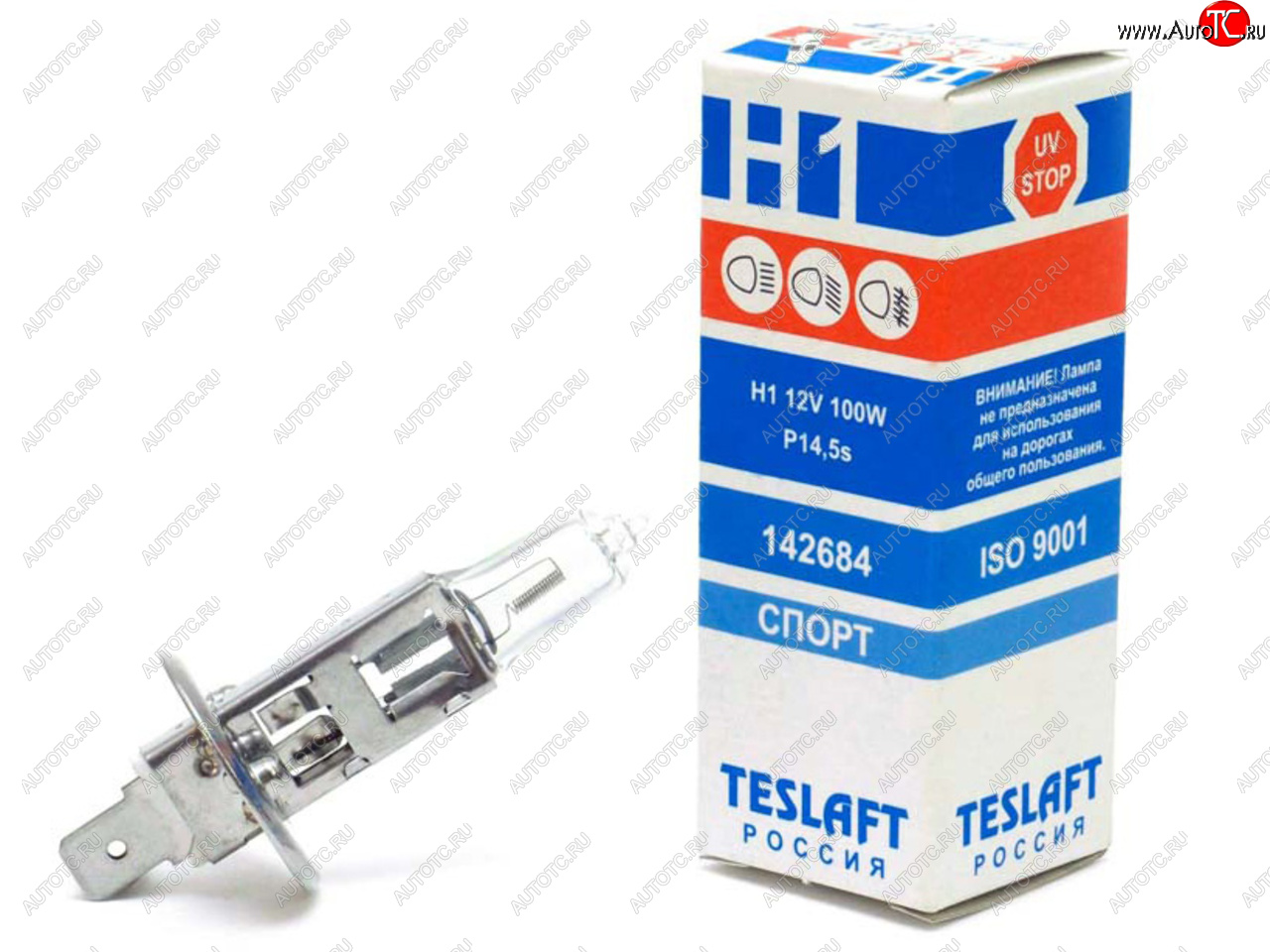94 р. Лампа 12V H1 100W P14.5s 2600лм Спорт TESLAFT (Россия) TESLAFT 4631111142684 TESLAFT 4631111142684  с доставкой в г. Пермь