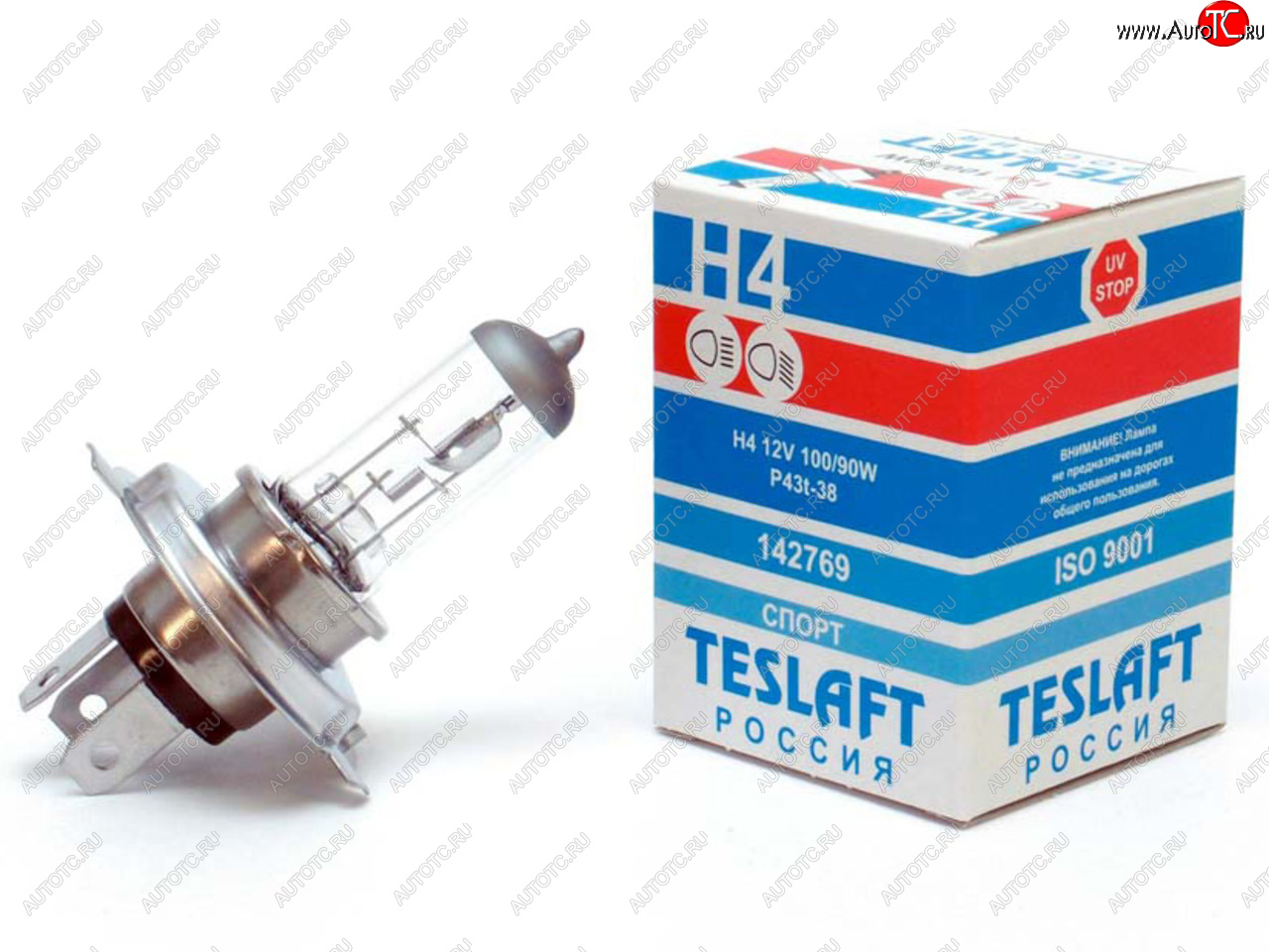 194 р. Лампа 12V H4 10090W P43t-38 29001700лм Спорт TESLAFT (Россия) TESLAFT 4631111142769  с доставкой в г. Пермь