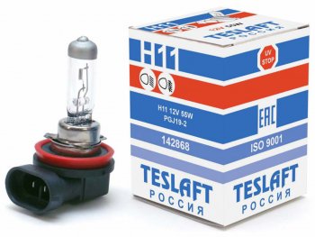 299 р. Лампа 12V H11 55W PGJ19-2 1350лм Стандарт TESLAFT (Россия) TESLAFT 4631111142868  с доставкой в г. Пермь. Увеличить фотографию 1