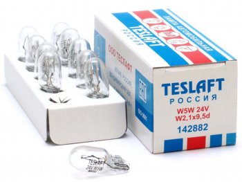 16 р. Лампа 24V W5W T10 W2.1x9.5d 50лм Стандарт TESLAFT (Россия) TESLAFT 4631111142882  с доставкой в г. Пермь. Увеличить фотографию 1