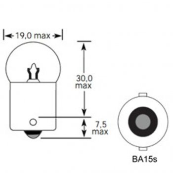 26 р. Лампа 12V R5W BA15s 50лм Стандарт TESLAFT (Россия) TESLAFT 4631111143056  с доставкой в г. Пермь. Увеличить фотографию 4