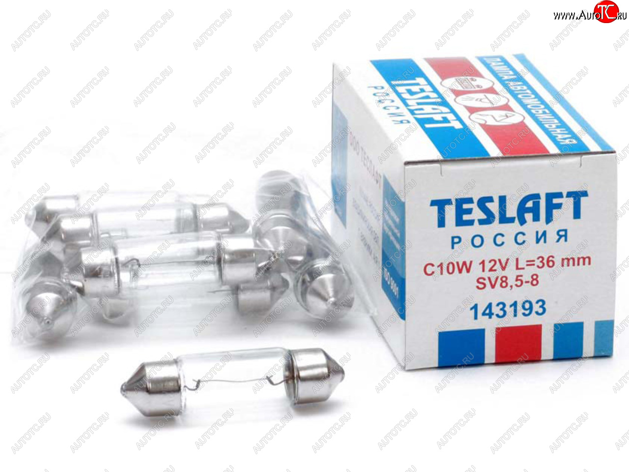 36 р. Лампа 12V C10W SV8.5-8 36мм 110лм TESLAFT (Россия) TESLAFT 4631111143193 TESLAFT 4631111143193  с доставкой в г. Пермь