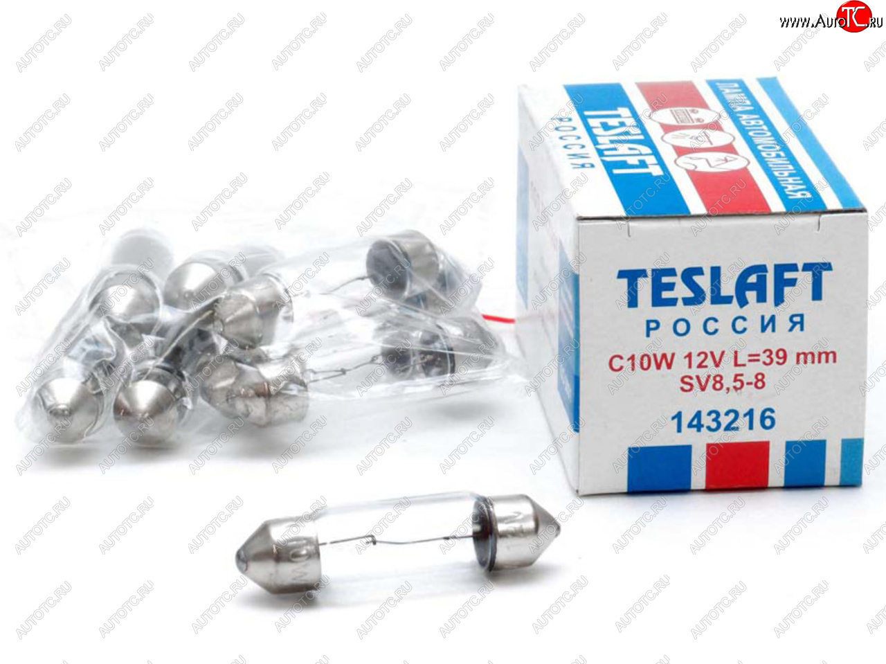 36 р. Лампа 12V C10W SV8.5-8 39мм 110лм TESLAFT (Россия) TESLAFT 4631111143216 TESLAFT 4631111143216  с доставкой в г. Пермь