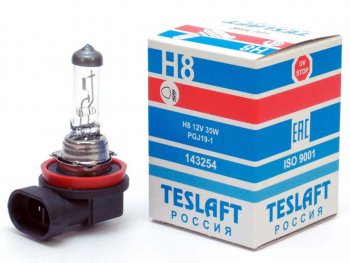 299 р. Лампа 12V H8 35W PGJ19-1 800лм Стандарт TESLAFT (Россия) TESLAFT 4631111143254  с доставкой в г. Пермь. Увеличить фотографию 1