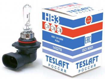 299 р. Лампа 12V HB3 65W P20d 1850лм Стандарт TESLAFT (Россия) TESLAFT 4631111143278  с доставкой в г. Пермь. Увеличить фотографию 1