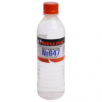 129 р. Растворитель 647 0.5л WELLTEX WELLTEX 4670007990275  с доставкой в г. Пермь. Увеличить фотографию 1