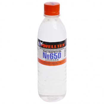 118 р. Растворитель 650 0.5л WELLTEX WELLTEX 4670007990435  с доставкой в г. Пермь. Увеличить фотографию 1