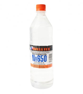 217 р. Растворитель 650 1л WELLTEX WELLTEX 4670007990459  с доставкой в г. Пермь. Увеличить фотографию 1