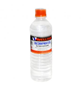 189 р. Обезжириватель быстроиспаряющийся 0.5л WELLTEX WELLTEX 4670007990671  с доставкой в г. Пермь. Увеличить фотографию 1