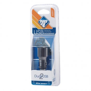 339 р. Устройство зарядное в прикуриватель 2USB 12V 2.1А NOVA BRIGHT NOVA BRIGHT 46897  с доставкой в г. Пермь. Увеличить фотографию 1