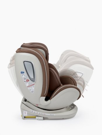 18 499 р. Автокресло детское 0-36кг (0+I-ll-IlI) 0-12лет brown I-UNIX Isofix с боковой доп.защитой HAPPY BABY HAPPY BABY 4690624068959  с доставкой в г. Пермь. Увеличить фотографию 6