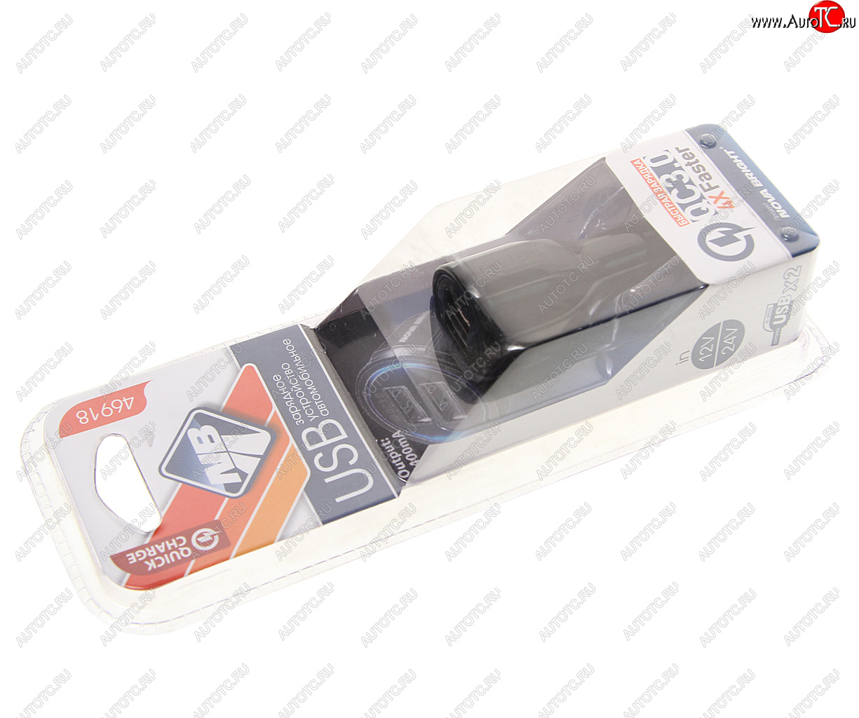 499 р. Устройство зарядное в прикуриватель 2USB 12V NOVA BRIGHT NOVA BRIGHT 46918  с доставкой в г. Пермь