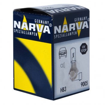 399 р. Лампа 12V HB3 65W P20d American Types NARVA NARVA 480053000  с доставкой в г. Пермь. Увеличить фотографию 1