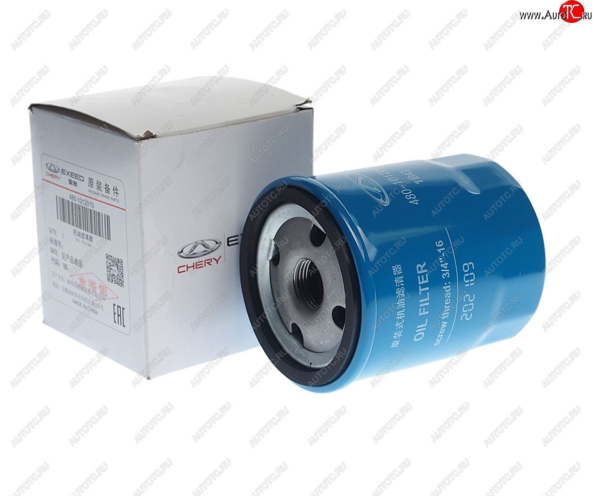 639 р. Фильтр масляный CHERY Amulet OE CHERY 480-1012010  с доставкой в г. Пермь