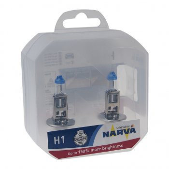 1 439 р. Лампа 12V H1 55W P14.5s +150% бокс (2шт.) Range Power 150 NARVA NARVA 480682100  с доставкой в г. Пермь. Увеличить фотографию 1