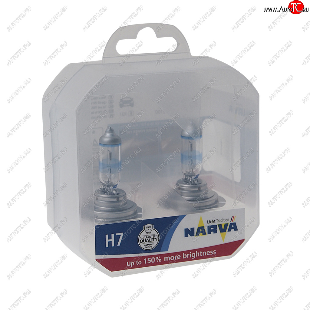 2 399 р. Лампа 12V H7 55W PX26d +150% бокс (2шт.) Range Power 150NARVA NARVA 480712100  с доставкой в г. Пермь
