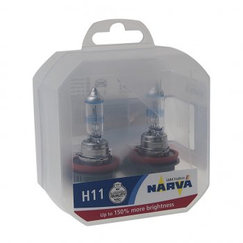 2 699 р. Лампа 12V H11 55W PGJ19-2 +150% бокс (2шт.) Range Power 150 NARVA NARVA 481012100  с доставкой в г. Пермь. Увеличить фотографию 1