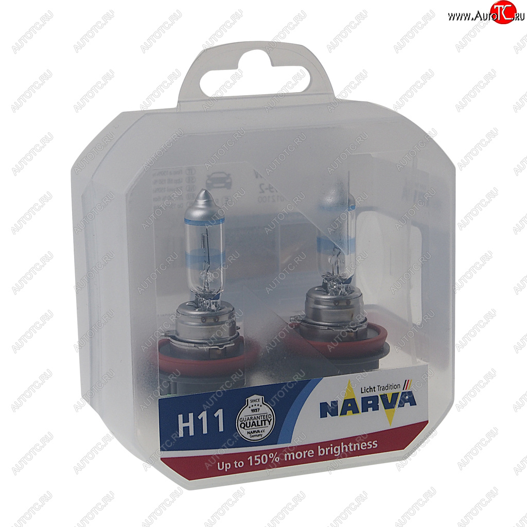 2 699 р. Лампа 12V H11 55W PGJ19-2 +150% бокс (2шт.) Range Power 150 NARVA NARVA 481012100  с доставкой в г. Пермь