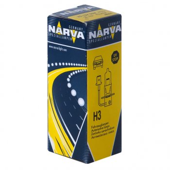 149 р. Лампа 12V H3 55W PK22s Standard NARVA NARVA 483213000  с доставкой в г. Пермь. Увеличить фотографию 1