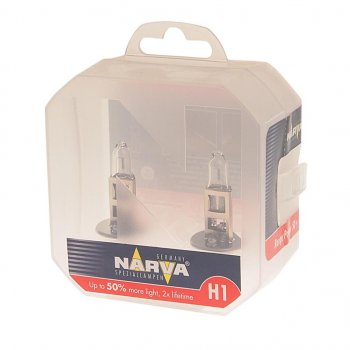 1 199 р. Лампа 12V H1 55W P14.5s +50% бокс (2шт.) Range Power 50+ NARVA NARVA 483342100  с доставкой в г. Пермь. Увеличить фотографию 1