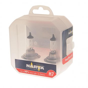 1 599 р. Лампа 12V H7 55W PX26d +50% бокс (2шт.) Range Power 50+ NARVA NARVA 483392100  с доставкой в г. Пермь. Увеличить фотографию 2