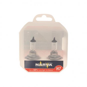 1 599 р. Лампа 12V H7 55W PX26d +50% бокс (2шт.) Range Power 50+ NARVA NARVA 483392100  с доставкой в г. Пермь. Увеличить фотографию 1