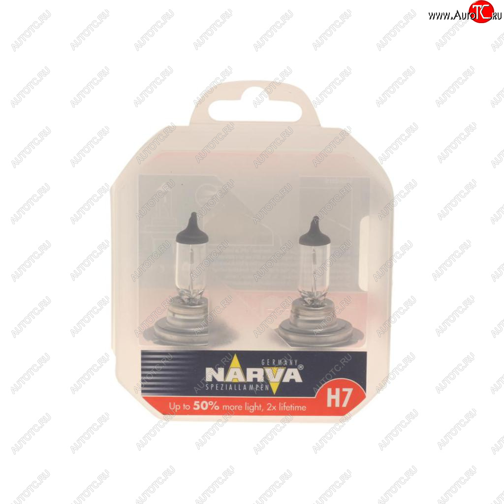 1 599 р. Лампа 12V H7 55W PX26d +50% бокс (2шт.) Range Power 50+ NARVA NARVA 483392100  с доставкой в г. Пермь